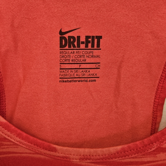 Nike Red Dri Fit Ladies Tank Top Sz Sm - Picture 3 of 6